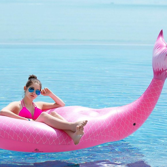 New Giant Inflatable Mermaid Tail Pool Float - Picture 6 of 8